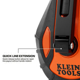 Klein CHLK50S 50 ft Smooth Retractable Chalk Reel with 4:1 Gear Ratio and Twist-Lock Top (1 Pack) - 2