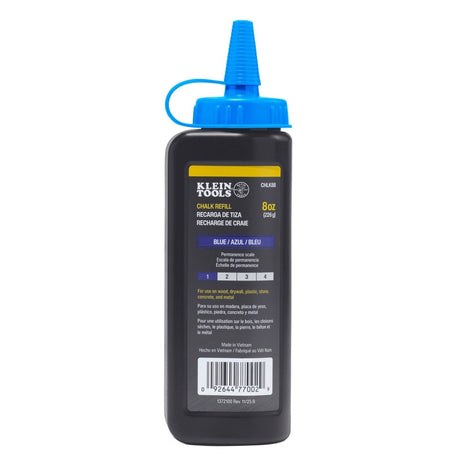 Klein CHLK8B 8 oz Blue Chalk Refill Bottle Fade and Water Resistant