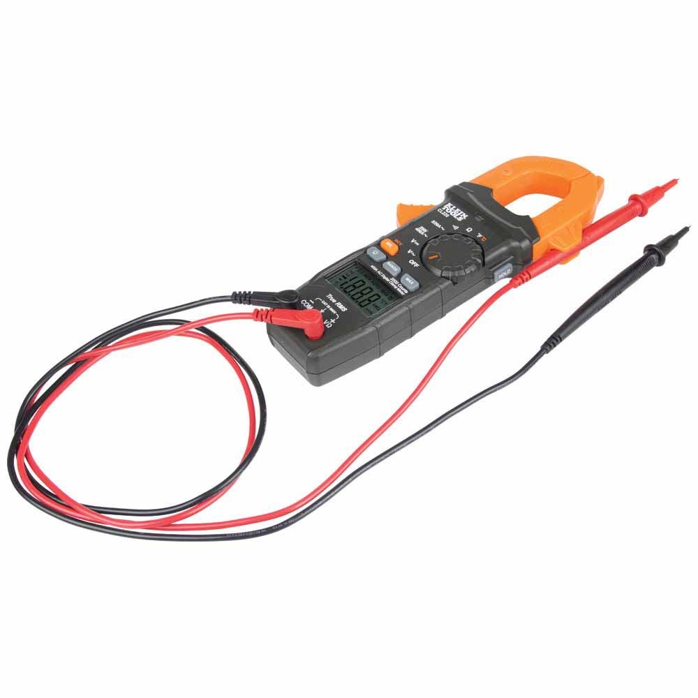 Klein CL220 Digital Clamp Meter, AC Auto-Ranging 400 Amp with Temp - 6