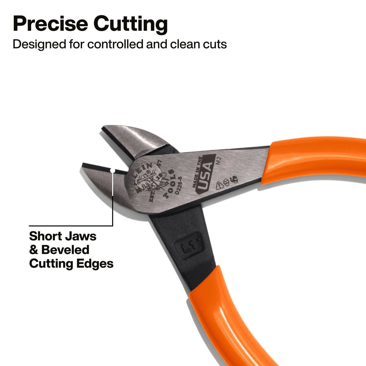 Klein D2286 6" High Leverage Diagonal Cutting Pliers with Laser Hardened Blades - 3