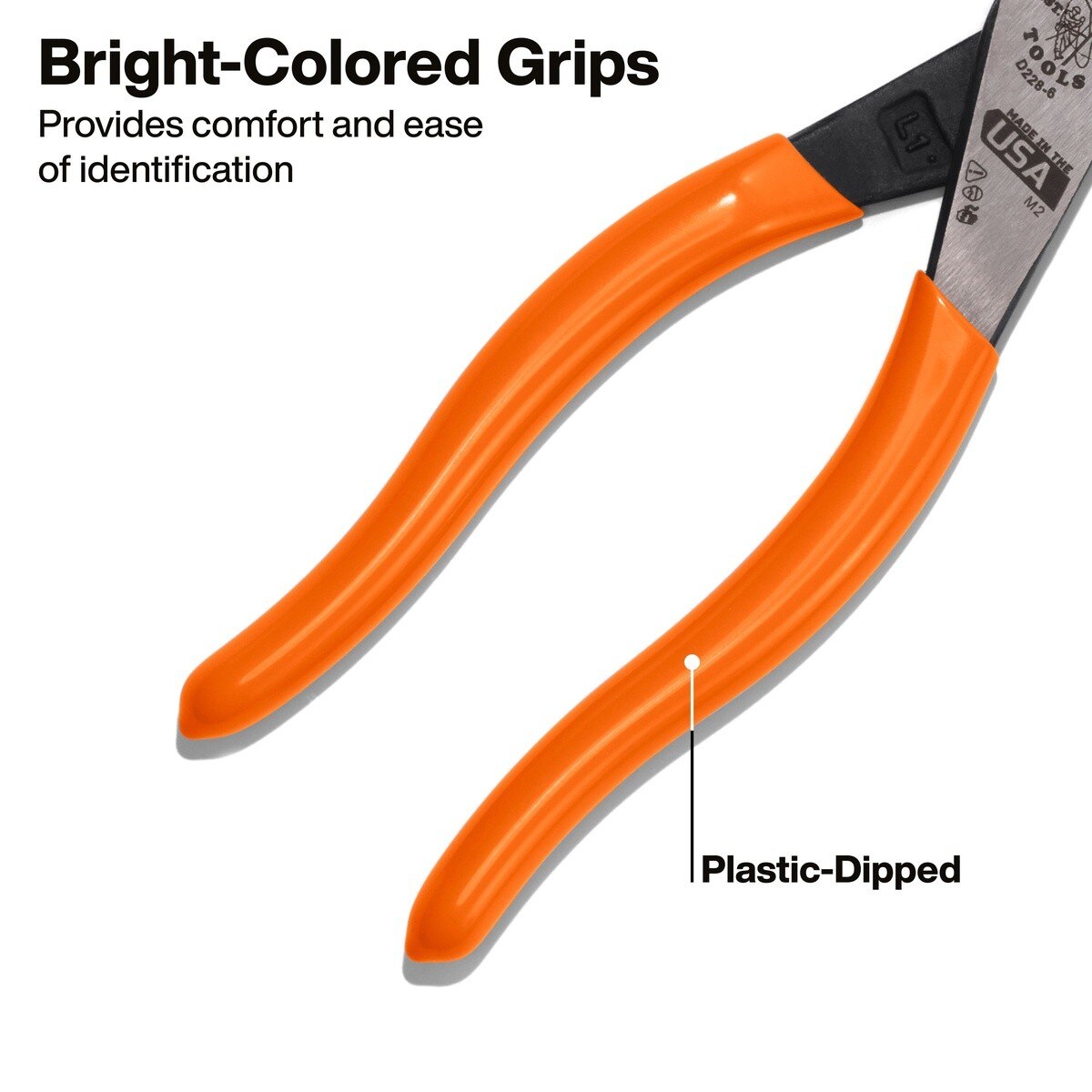 Klein D2286 6" High Leverage Diagonal Cutting Pliers with Laser Hardened Blades - 5
