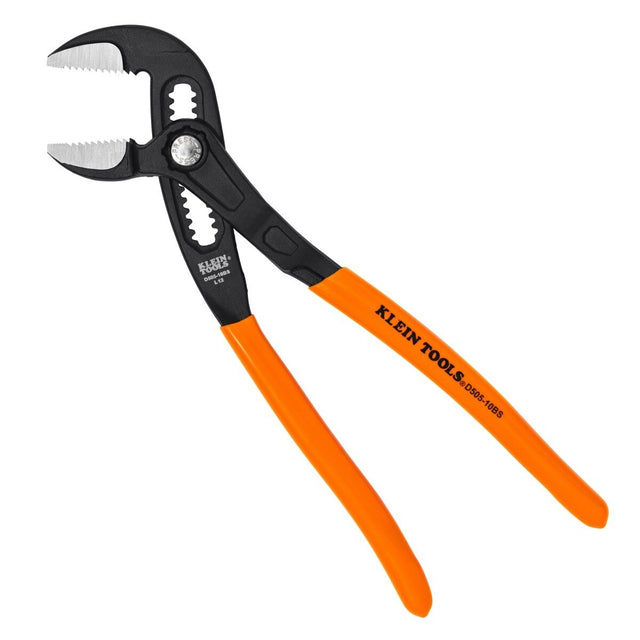 Klein D50510BS 10" Straight Jaw Quick-Adjust Pump Pliers with Directional Teeth