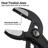 Klein D5057BS 7" Straight Jaw Quick-Adjust Pump Pliers with Hardened Teeth - 3