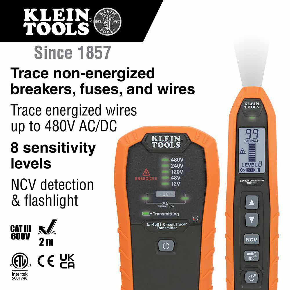 Klein ET450 Advanced Circuit Tracer Kit - 6