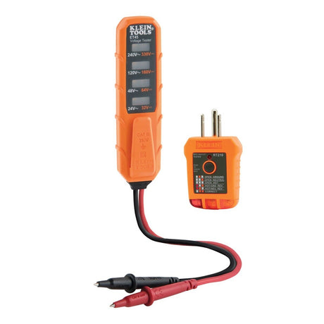 Klein ET45VP AC/DC Voltage and GFCI Receptacle Outlet Test Kit (2 Piece)