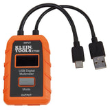 Klein ET920 USB Digital Meter, USB-A  and USB-C