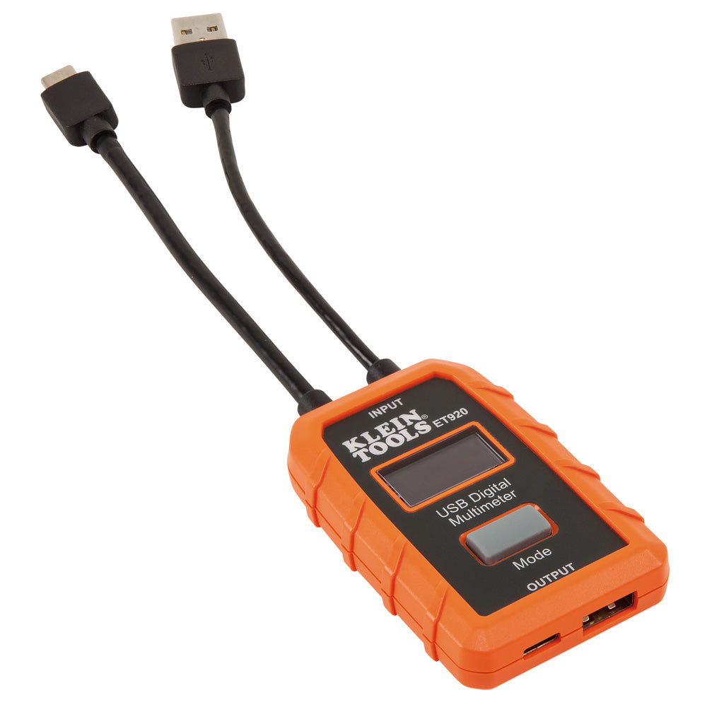 Klein ET920 USB Digital Meter, USB-A  and USB-C - 2