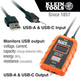 Klein ET920 USB Digital Meter, USB-A  and USB-C - 3