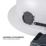 Klein FR03011 Flame-Resistant Sombrero Hybrid Brim for Full Brim Hard Hats with Removable Neck Shade - 4