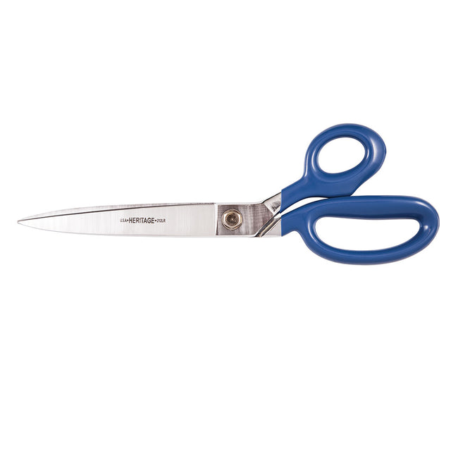 Klein G212LRBLU Bent Trimmer w/Large Ring, Coated Handles, 12"