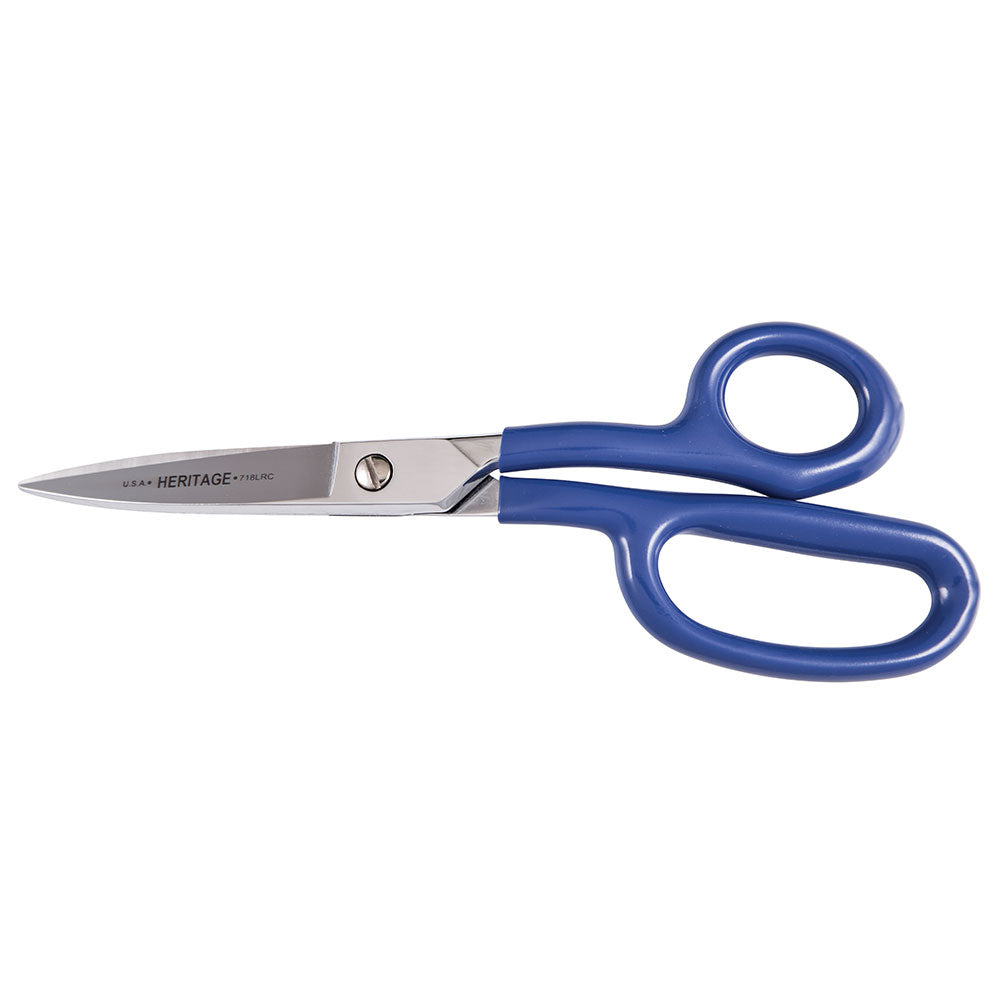 Klein G718LRC Carpet Shear w/Ring, Curved, Coated Handle, 9"