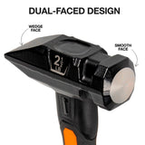 Klein H80602 Fiberglass Handle Blacksmith Specialty Hammer with Dual-Faced Head (2-1/2 lb) - 2