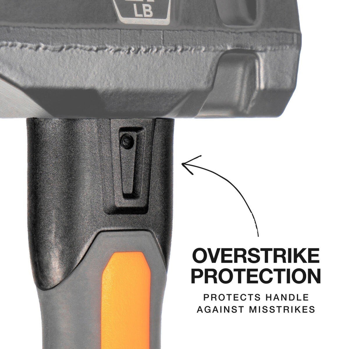 Klein H80602 Fiberglass Handle Blacksmith Specialty Hammer with Dual-Faced Head (2-1/2 lb) - 3