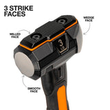 Klein H80603 Fiberglass Handle Wedge Sledgehammer, 3-Pound - 2