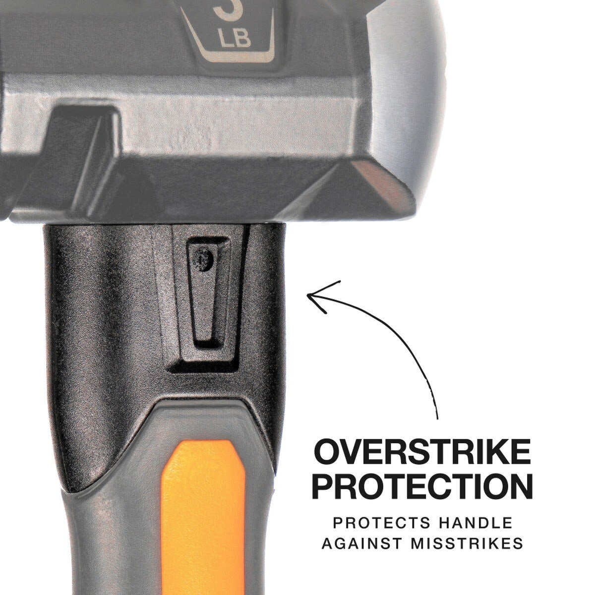 Klein H80603 Fiberglass Handle Wedge Sledgehammer, 3-Pound - 3