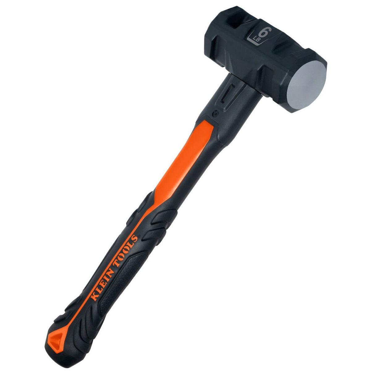 Klein H80626 Fiberglass Handle Sledge Hammer with Overstrike Protection and Rebar Passthrough (6 lb)