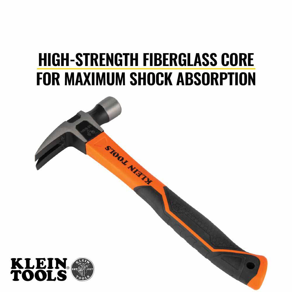 Klein H80816 Straight-Claw Hammer, 16 oz, 13" - 4