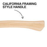 Klein H80920HS Smooth Face Hickory Handle Straight-Claw Hammer, 20-Ounce - 5