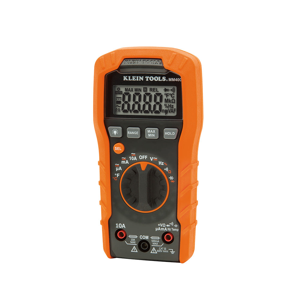 Klein Tools MM400 Digital Multimeter, Auto-Ranging, 600V