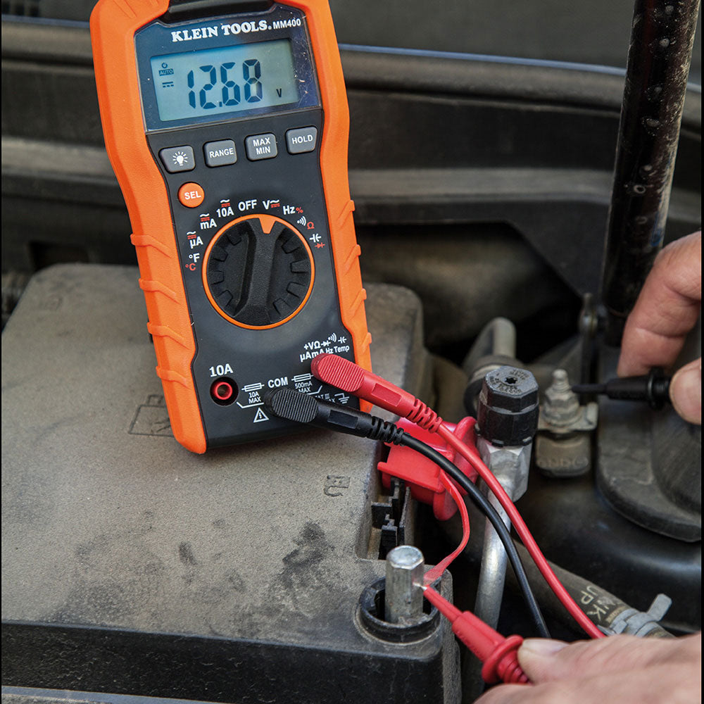 Klein Tools MM400 Digital Multimeter, Auto-Ranging, 600V - 6