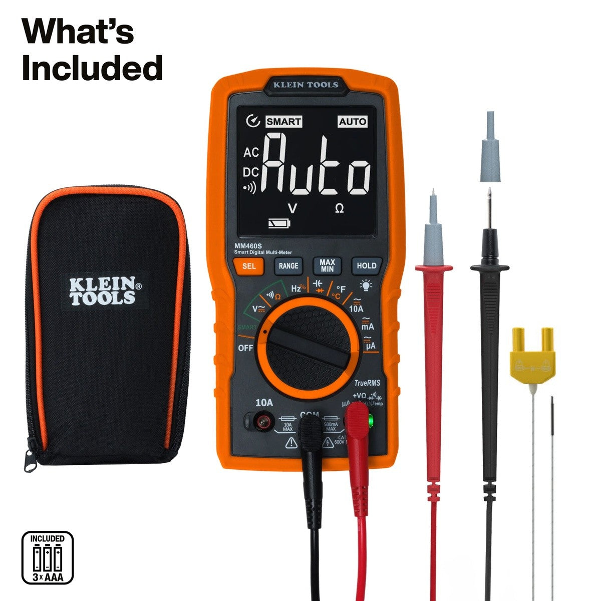 Klein MM460S Smart Digital Multimeter 600V AC DC Auto Ranging True RMS - 2