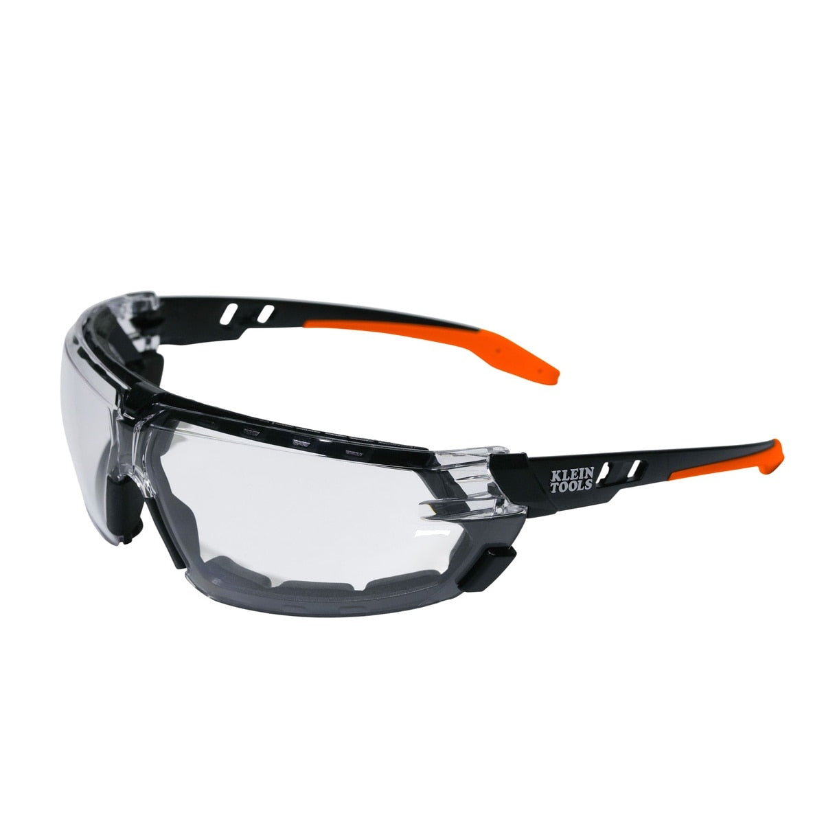 Klein Tools 03608 Low Profile Gasket Safety Glasses with Clear Lens and Removable Strap