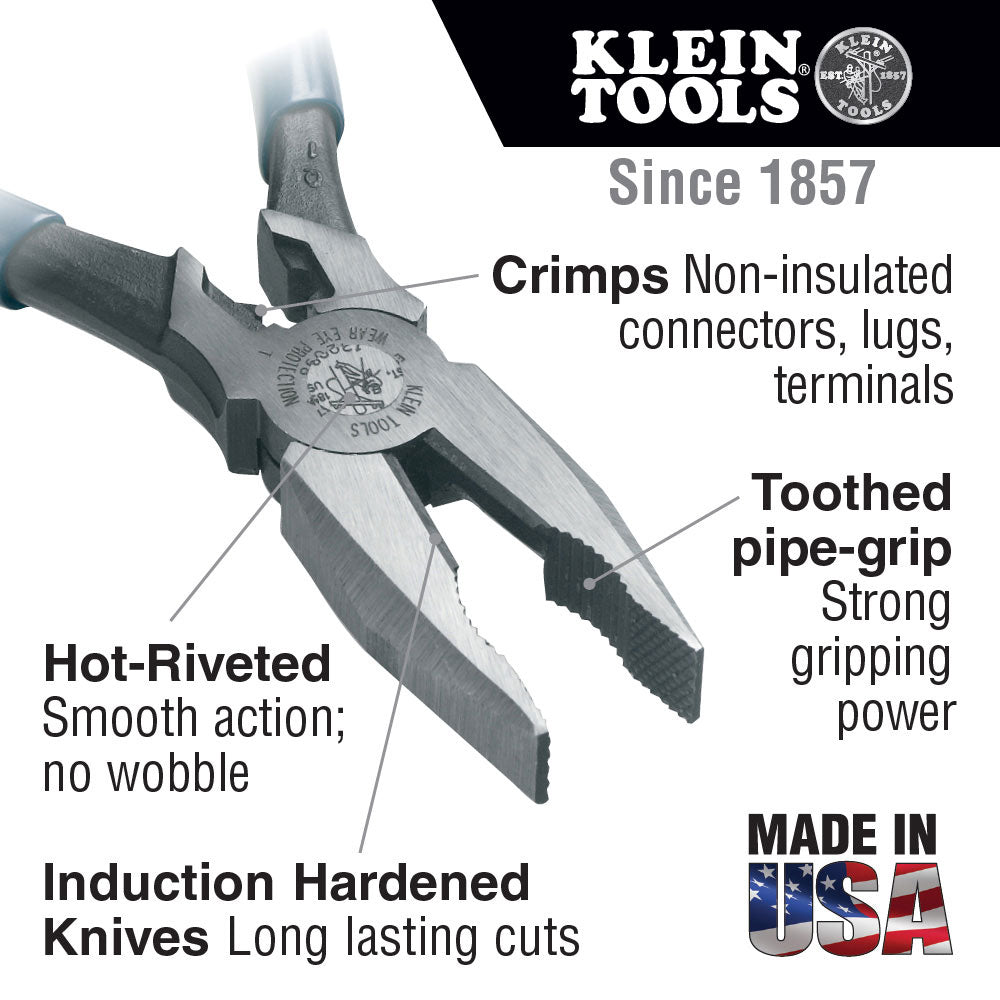 Klein Tools 12098 Universal Combination Pliers, 8" - 2