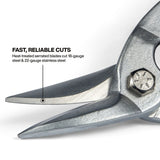 Klein Tools 120AVSKIT Aviation Snips Forged Steel Serrated Blades 10.06" (3 Pack) - 2