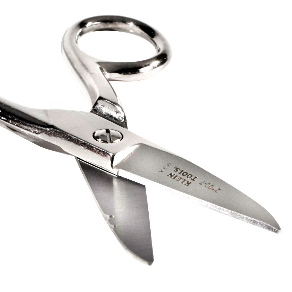 Klein 2100-7 Electrician's Scissors, Nickel Plated - 4