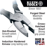 Klein Tools 213-9NE High Leverage Side-Cutters - 2