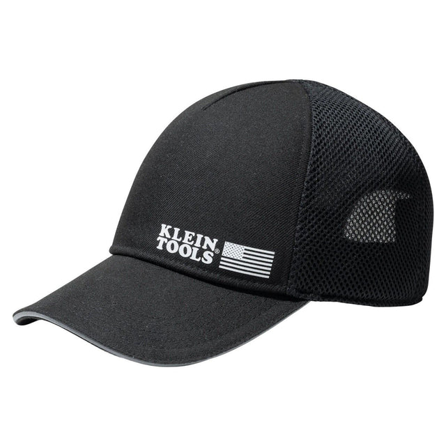 Klein Tools 22014 Adjustable Mesh Back Cap with Wide Sweatband 5" Overall Height Black
