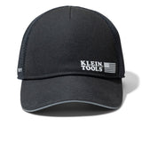 Klein Tools 22014 Adjustable Mesh Back Cap with Wide Sweatband 5" Overall Height Black - 2