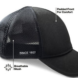 Klein Tools 22014 Adjustable Mesh Back Cap with Wide Sweatband 5" Overall Height Black - 3