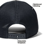 Klein Tools 22014 Adjustable Mesh Back Cap with Wide Sweatband 5" Overall Height Black - 5