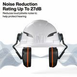 Klein Tools 22029 Slim Non-Conductive Hard Hat Earmuffs with 27 dB NRR - 3
