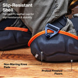 Klein 22082 Fabric Cap Knee Pads with Gel and PU Foam Padding - 5