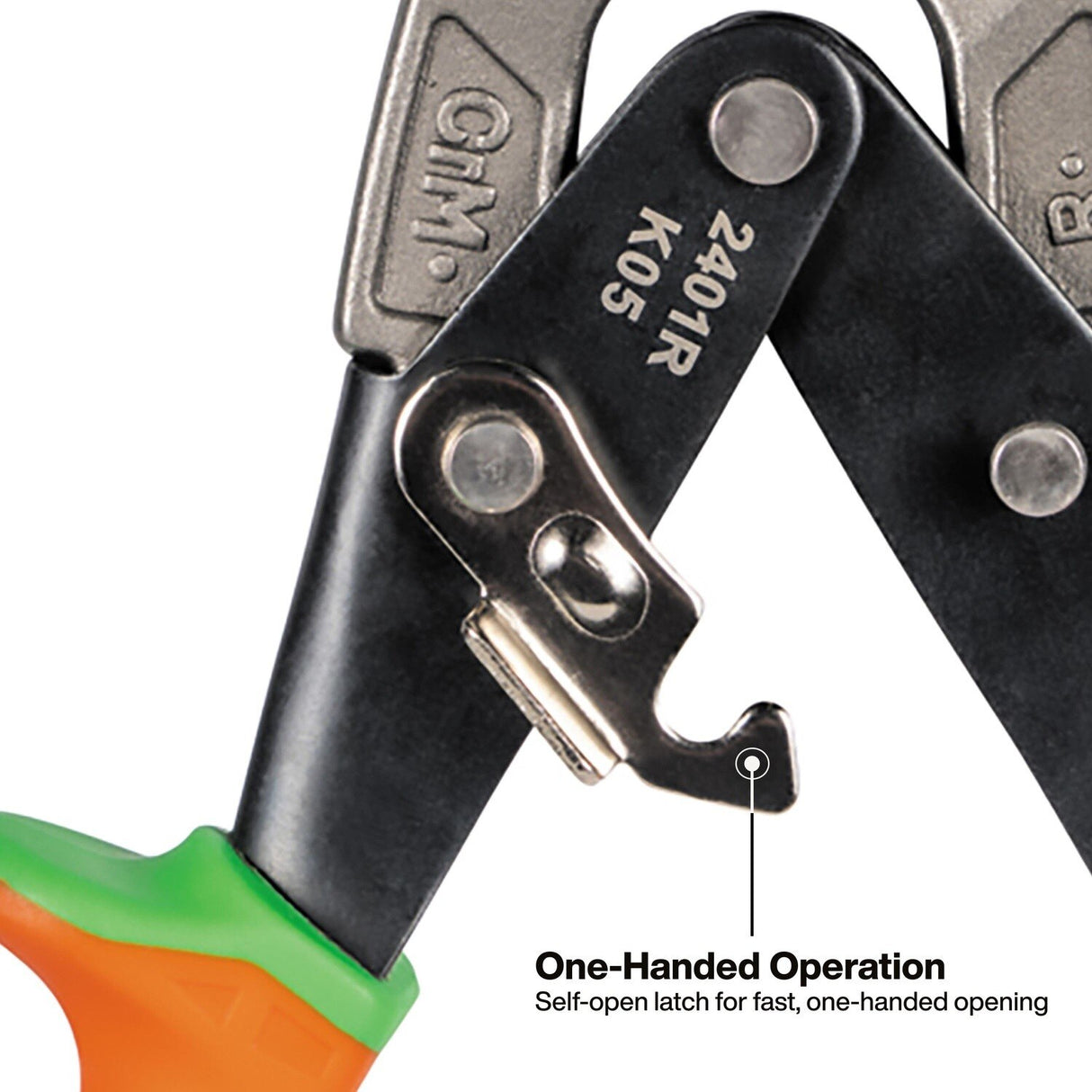 Klein 2403RL 12.5" Offset Aviation Snips with Left and Right Cutting Patterns (2 Pack) - 3
