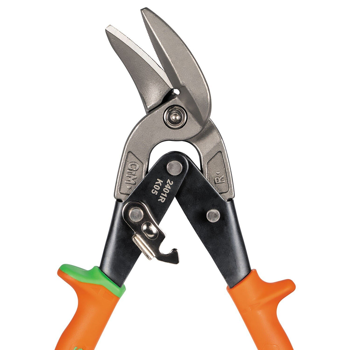 Klein 2403RL 12.5" Offset Aviation Snips with Left and Right Cutting Patterns (2 Pack) - 4