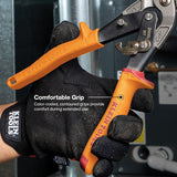 Klein 2403RL 12.5" Offset Aviation Snips with Left and Right Cutting Patterns (2 Pack) - 6