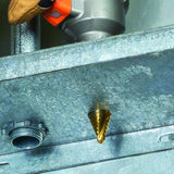 Klein 25961 Step Drill Bit, Spiral Double-Fluted, 7/8" to 1-1/8", VACO - 7