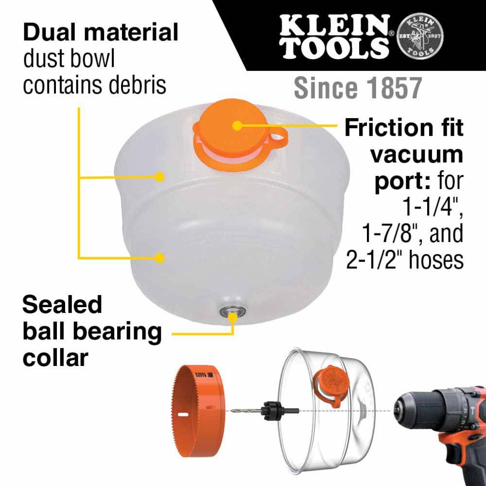 Klein 31101 Collapsible Hole Saw Dust Bowl - 2