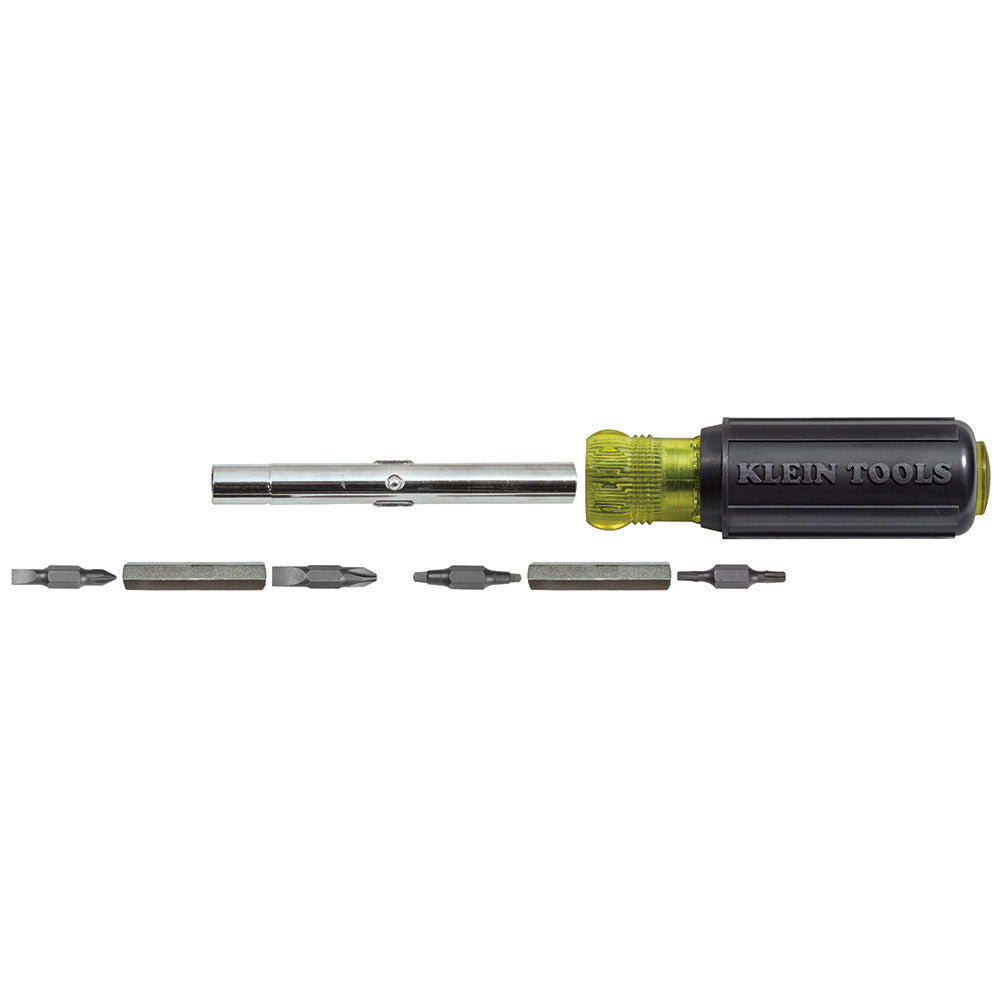 Klein Tools 32500 Multi-Bit Screwdriver / Nut Driver, 11-in-1, Ph, Sl, Sq, Torx Bits