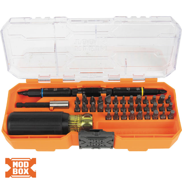 Klein 32501HD KNECT Impact-Rated Multi-Bit Screwdriver / Nut Driver Set, 46-Piece