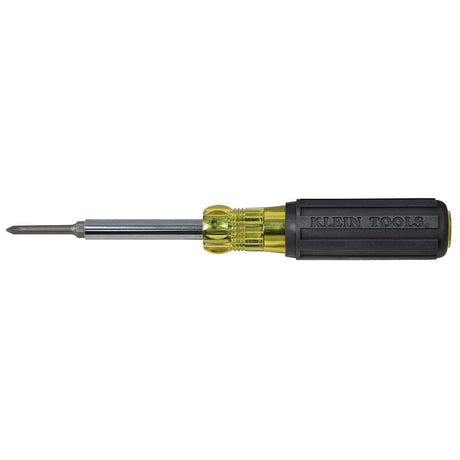 Klein Tools 32560 Multi-Bit Screwdriver / Nut Driver, 6-in-1, Extended Reach, Ph, Sl, Sq