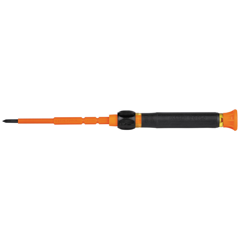 Klein 32581INS 2-in-1 Insulated Electronics Screwdriver, Phillips, Slotted Bits - 3