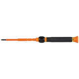 Klein 32581INS 2-in-1 Insulated Electronics Screwdriver, Phillips, Slotted Bits - 3