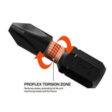 Klein Tools 32787S ProFlex micro ratchet impact bit set with magnetic bit holder and slim case (20 Piece) - 4