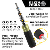 Klein 328091 9-in-1 Pass Through Multi-Nut Driver - 2