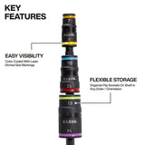 Klein Tools 32933KIT Impact Rated Flip Socket Set SAE and Metric 5" Standard Shaft (8 Piece) - 3