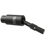 Klein Tools 32980 Impact Flip Socket Swivel Adapter, 25 Degree Swivel, 1/4 in. Hex